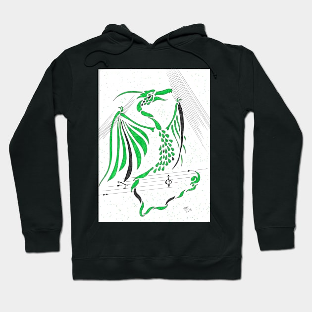 Musical Dragon Hoodie by azbaelus